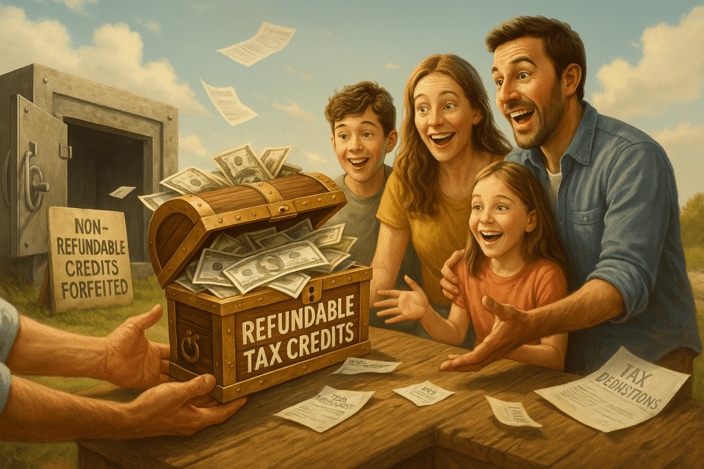 non refundable tax credits for erc