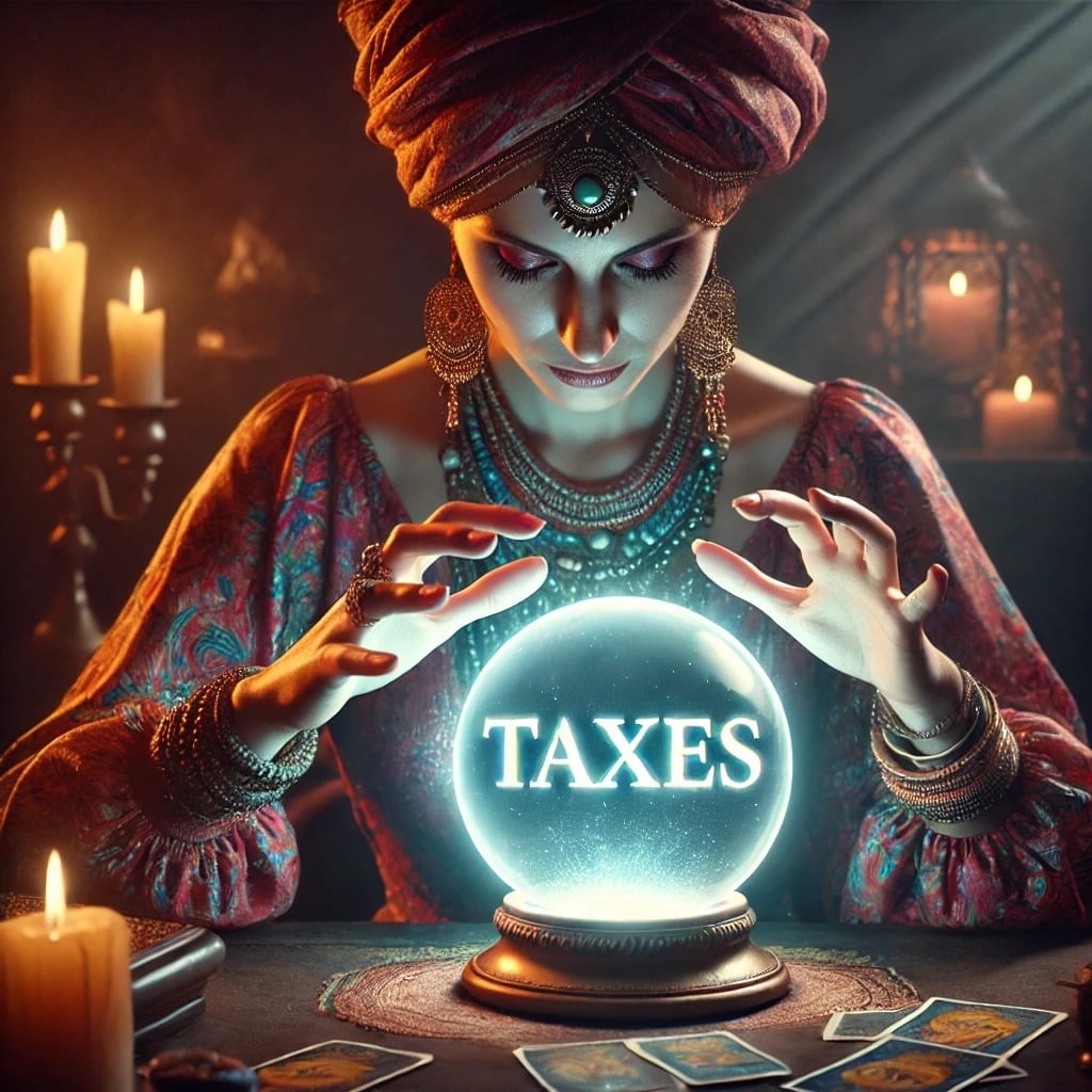 Future pretax deductions with a fortune teller.