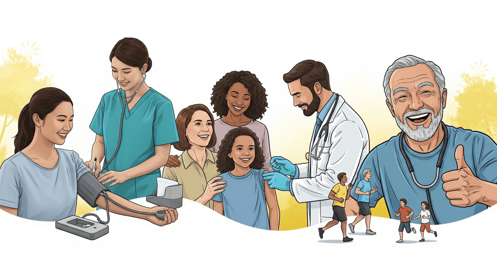 Preventative Care Insurance with a happy physician