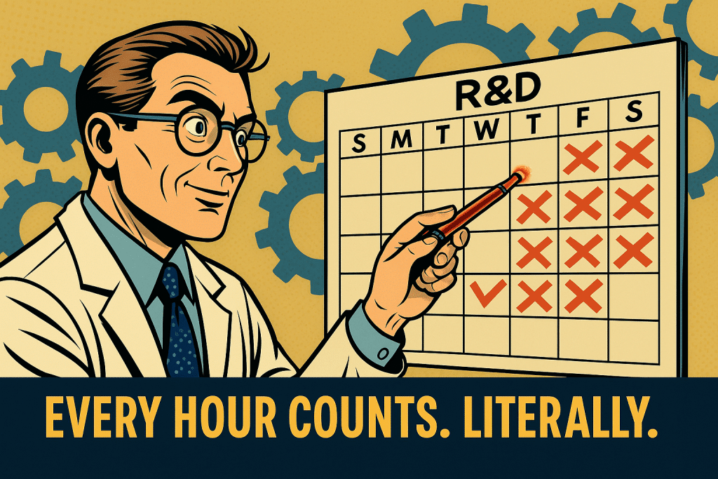 accurate documentation using calendar for R&D tax credits