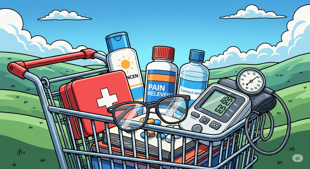 FSA limits 2025 product options in shopping cart.
