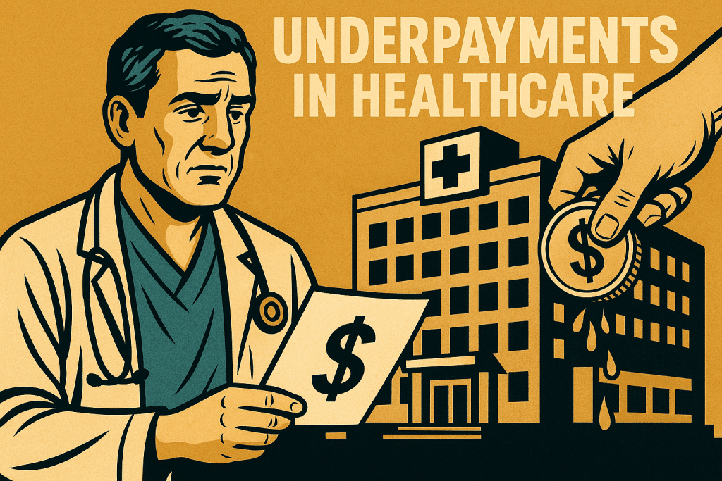 underpayments in healthcare upset doctor