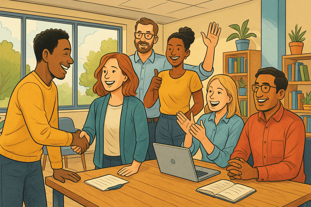 7 Steps to Building a Positive Work Environment with happy employees