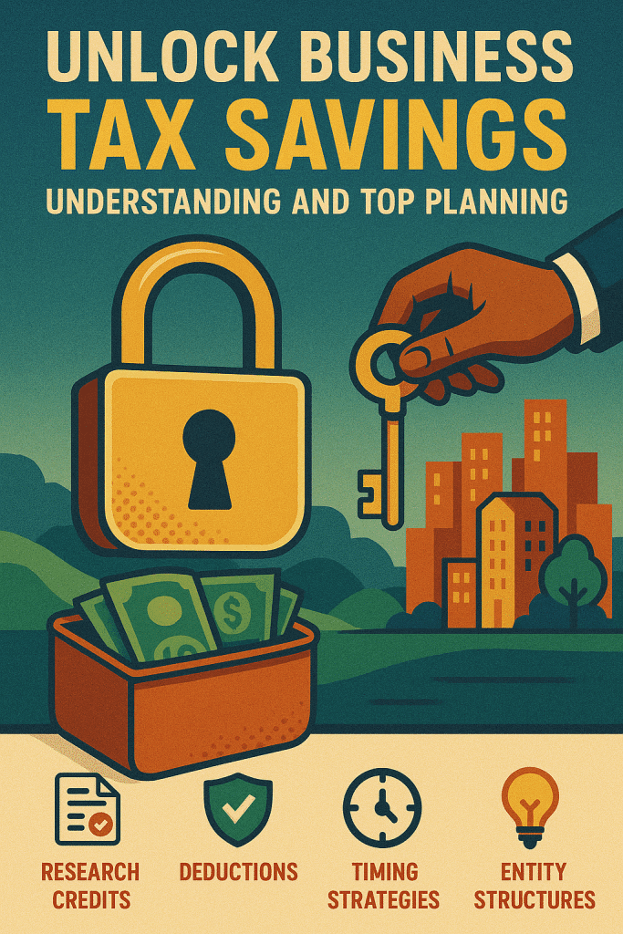 Unlock Business Tax Planning infographic