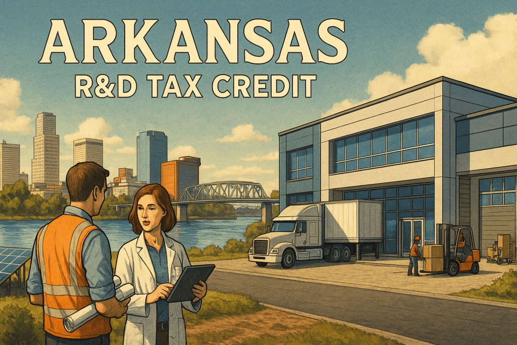 Arkansas Research and Development Tax Credit overlooking a river