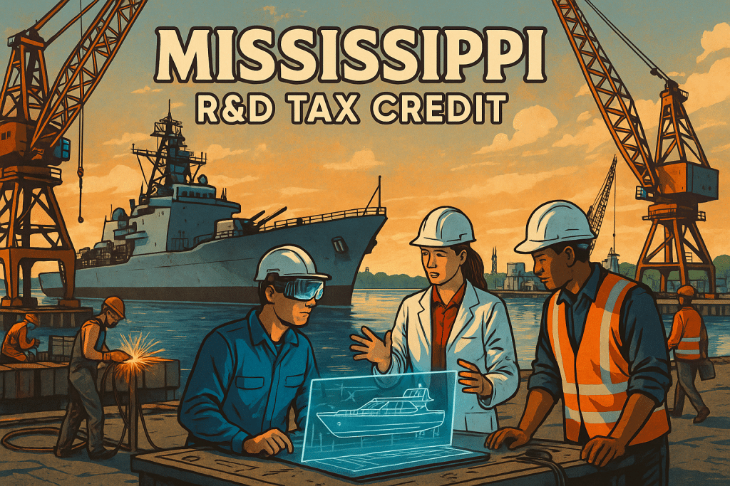 Mississippi R&D Tax Credits at a shipyard