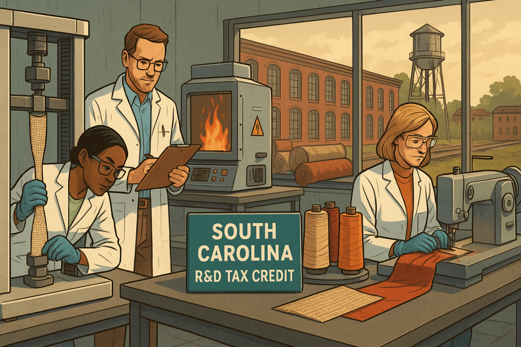 South Carolina R&D Tax Credit working in a research facility