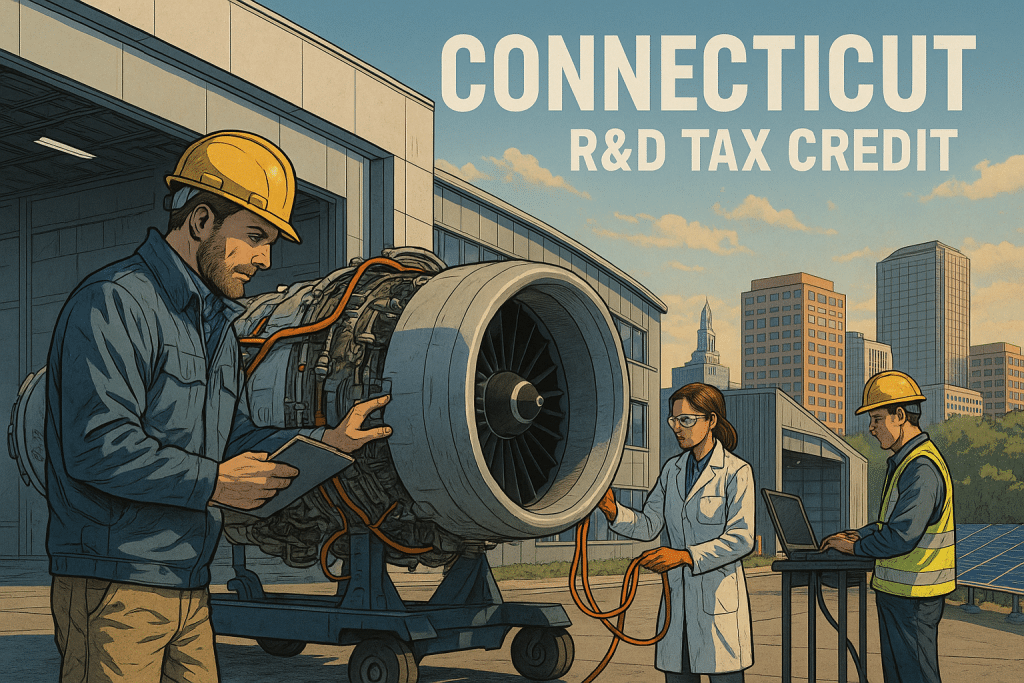 Connecticut's R&D Tax Credit working on jet engine