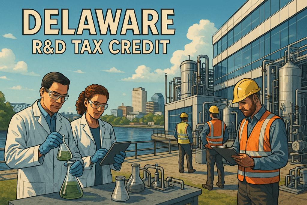 Delaware R&D Tax Credit plant by the water.